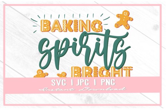 Baking Spirits Bright Christmas SVG: Festive Illustrations