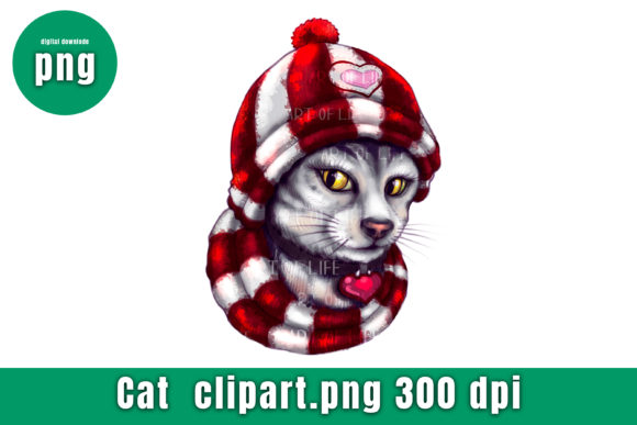 Cat-Christmas: Festive Illustrations for Holiday Sales