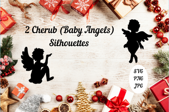 Christmas Angel Cherub Silhouette: Top Illustrations