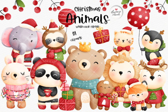 Christmas Animals Clipart: Festive Illustrations Review