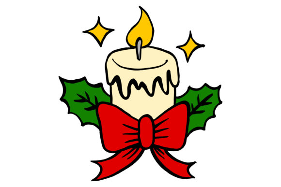 Christmas Candle Cartoon Sticker: A Designer's Review