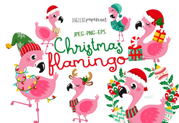 Christmas Flamingos: A Designer's Take on Holiday Stitching
