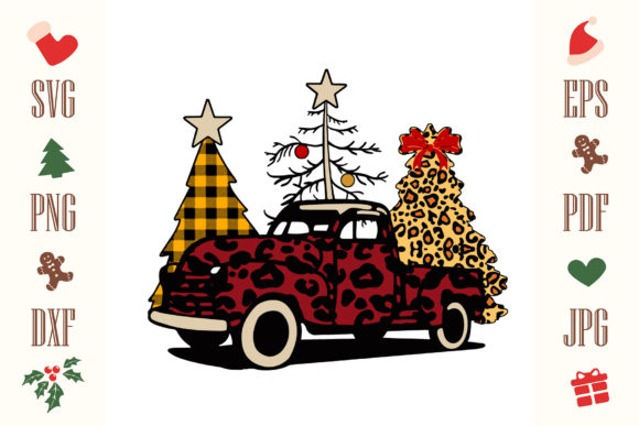 Christmas Tree Christmas Car: Festive Illustrations for Crafters