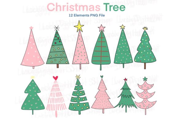 Christmas Tree Clipart PNG: Festive Illustrations