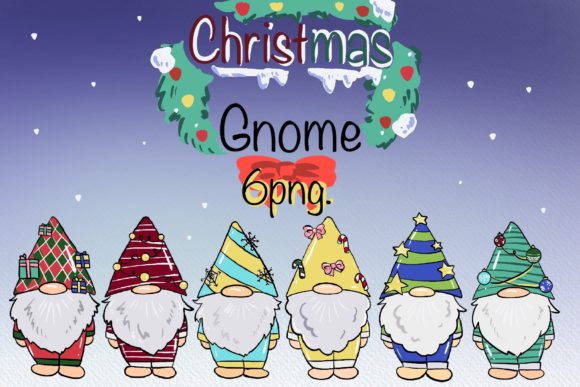 Cute Christmas Gnome: Illustrations for Holiday Sales