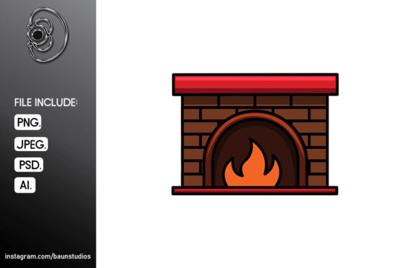 Fireplace Christmas Cartoon Illustrations Review