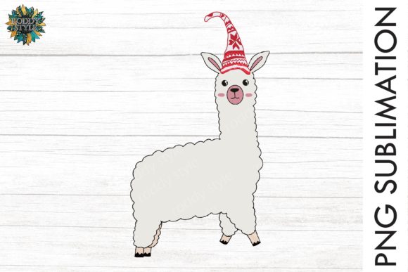 Llama Christmas Illustration Graphic PNG Review