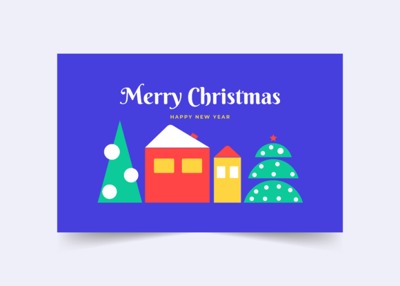 Merry Christmas Greetings Template: Illustrations Review
