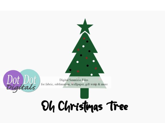 Oh Christmas Tree with Red Stars PNG: Festive Illustrations