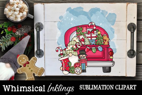 Simple Gnome Christmas Delivery: Festive Illustrations