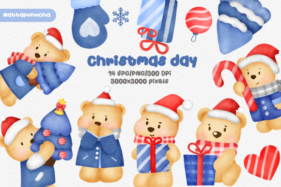 Watercolor Christmas Day Clipart & Illustrations Review